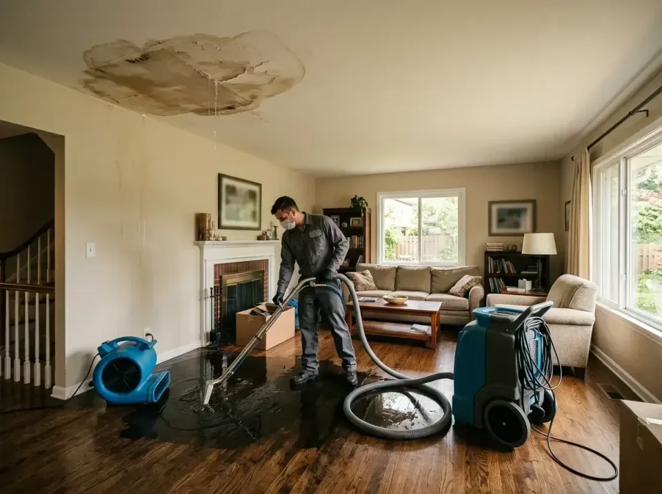 attic-pipe-burst-ceiling-drip-008 — frequently asked questions, Water Damage Restoration & Carpet Care in Lynchburg, TN